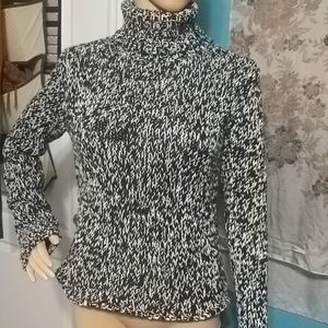 Black & white sweater.